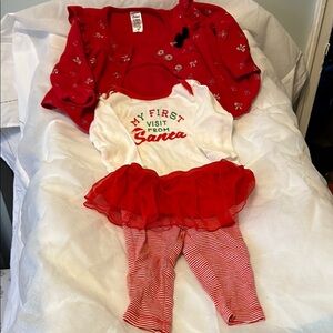 Festive Red and White Kids Set